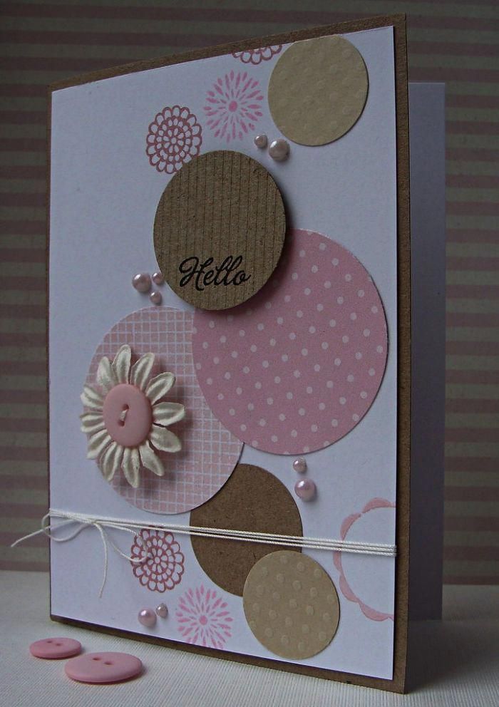 jolie carte bonne fête d',anniversaire en papier blanc décorée de