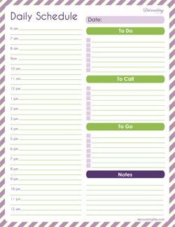 daily timetables