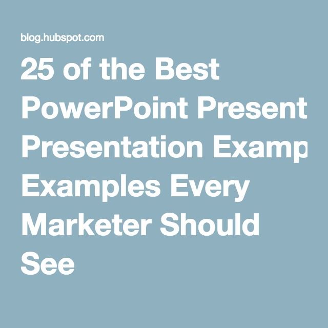 Powerpoint presentation examples