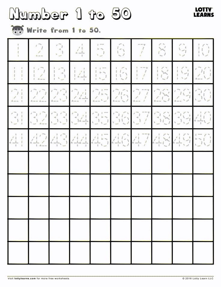 Writing numbers in papers