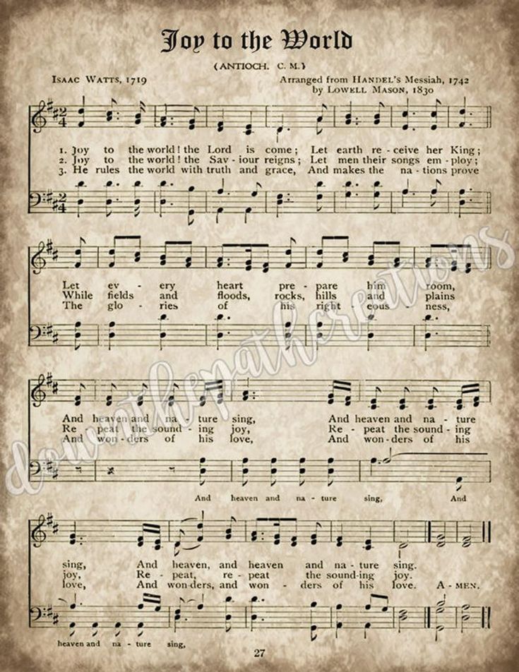 Joy to the World Printable Christmas Hymn Vintage Carol Etsy Joy to the World Printable Christmas Hymn Vintage Carol Etsy
