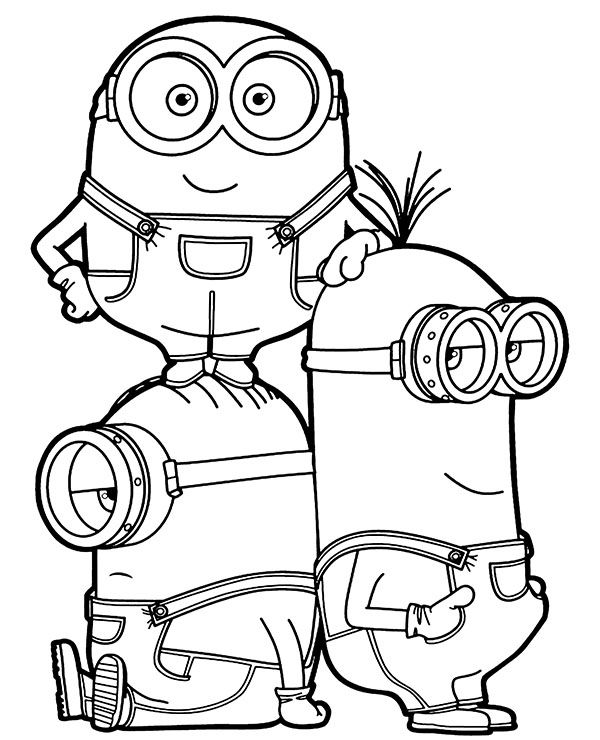 Bob Stuart And Kevin Coloring Page Minions In 2021 Minion Coloring Pages Minions Coloring Pages Coloring Pages