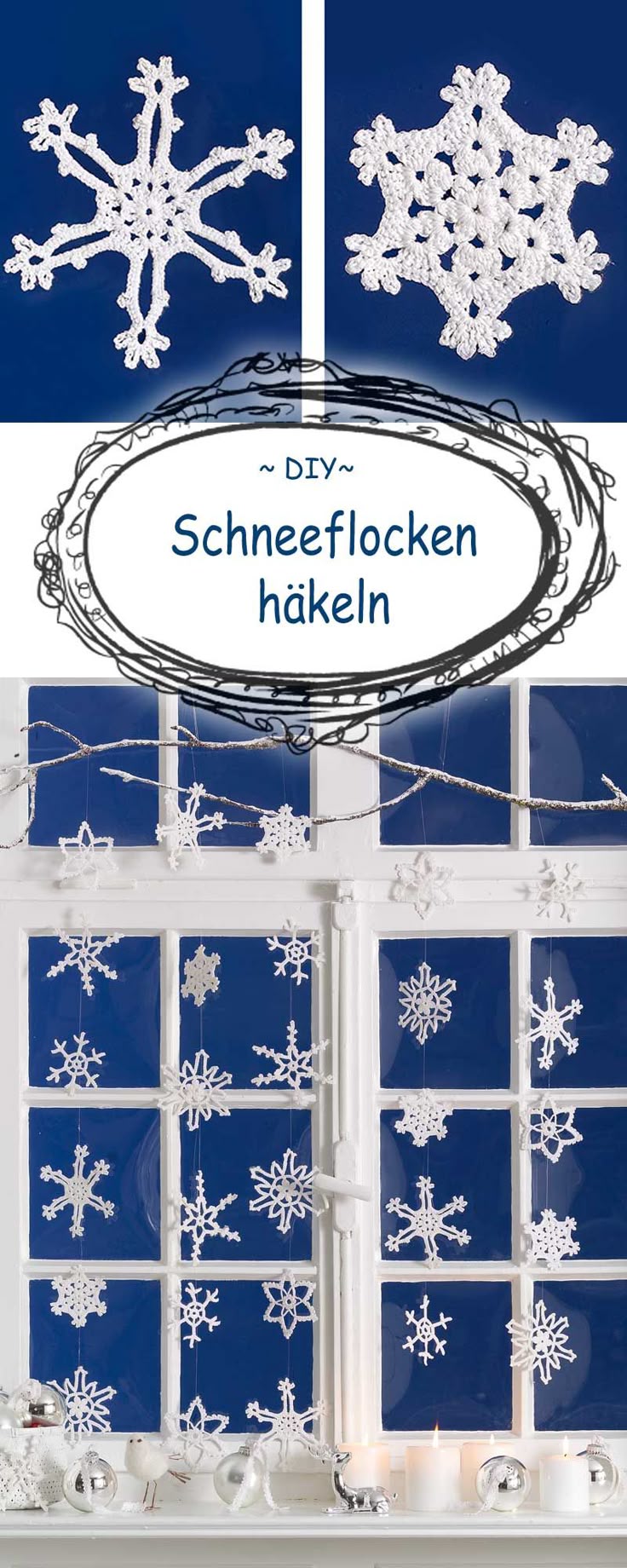 So häkelst du Schneeflocken! So häkelst du Schneeflocken!