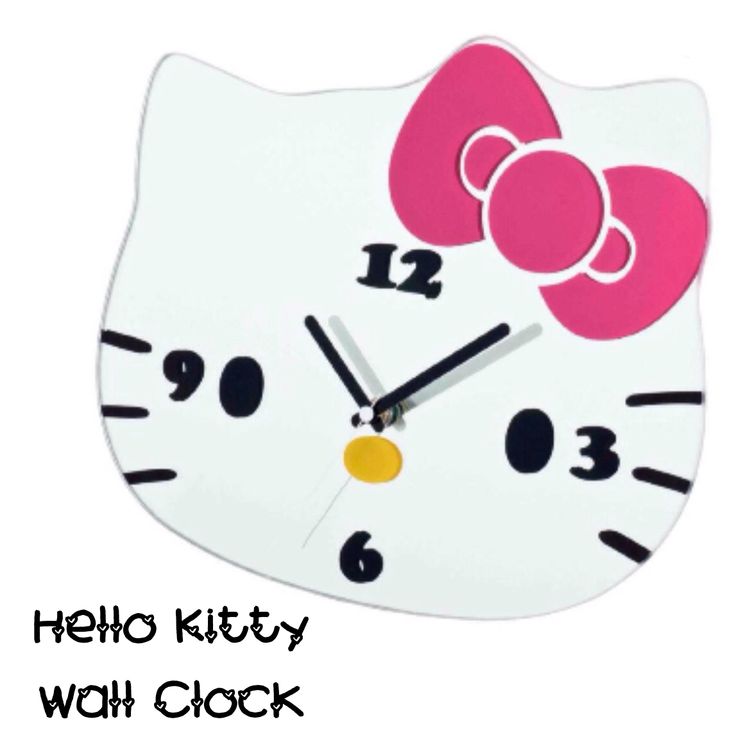 Hello Kitty Wall Clock Craft Idea