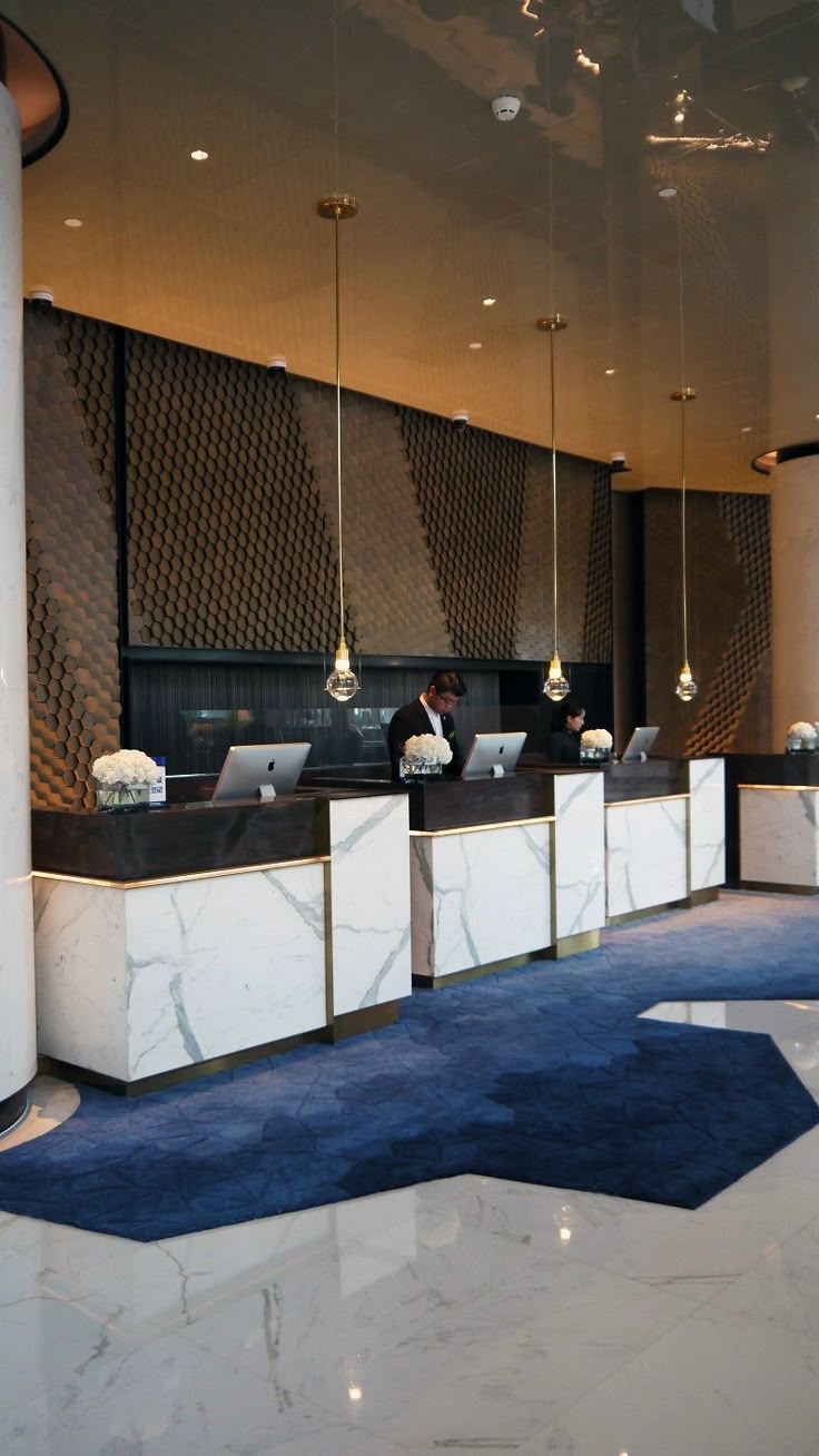 hotel receptionist desk