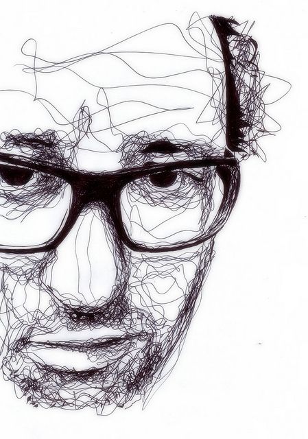 Line Art History : Kris trappeniers rough continuous line studied art