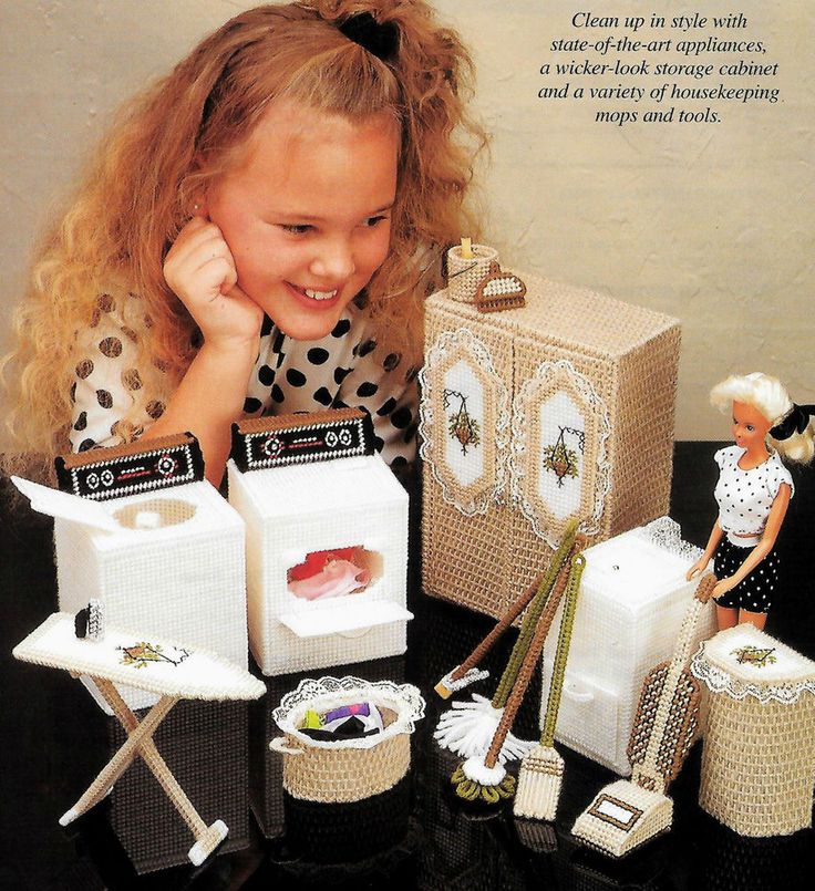 Fashion Doll Dream House Laundry Room Plastic Canvas Fashion Doll Dream House Laundry Room Plastic Canvas