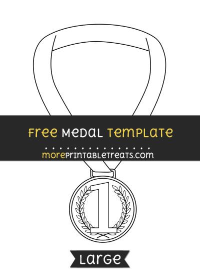 Free Medal Template Large Shapes And Templates Printables Free Medal Template Large