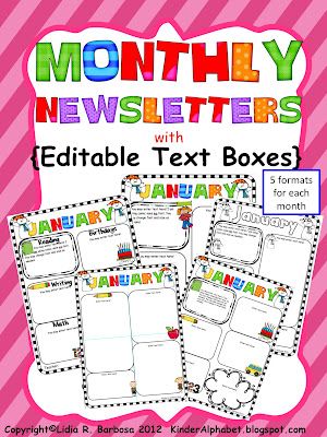 editable newsletters for parent teacher communication classroom