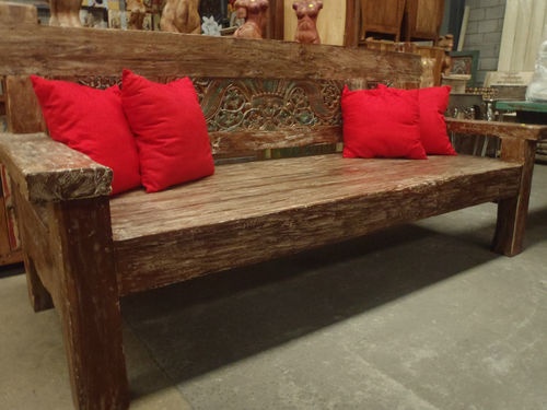 Sharp - 50 LED - 1080p - Smart - HDTV Roku TV | Balinese, Daybed and Red cushions - Sharp - 50