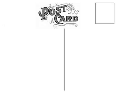 printable postcards template