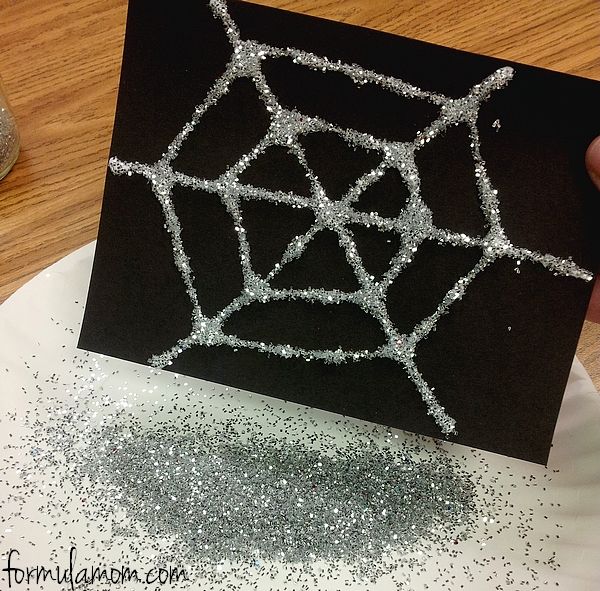 very busy spider web craft halloween
