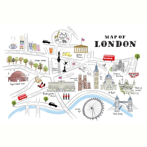 alice tait map of london print