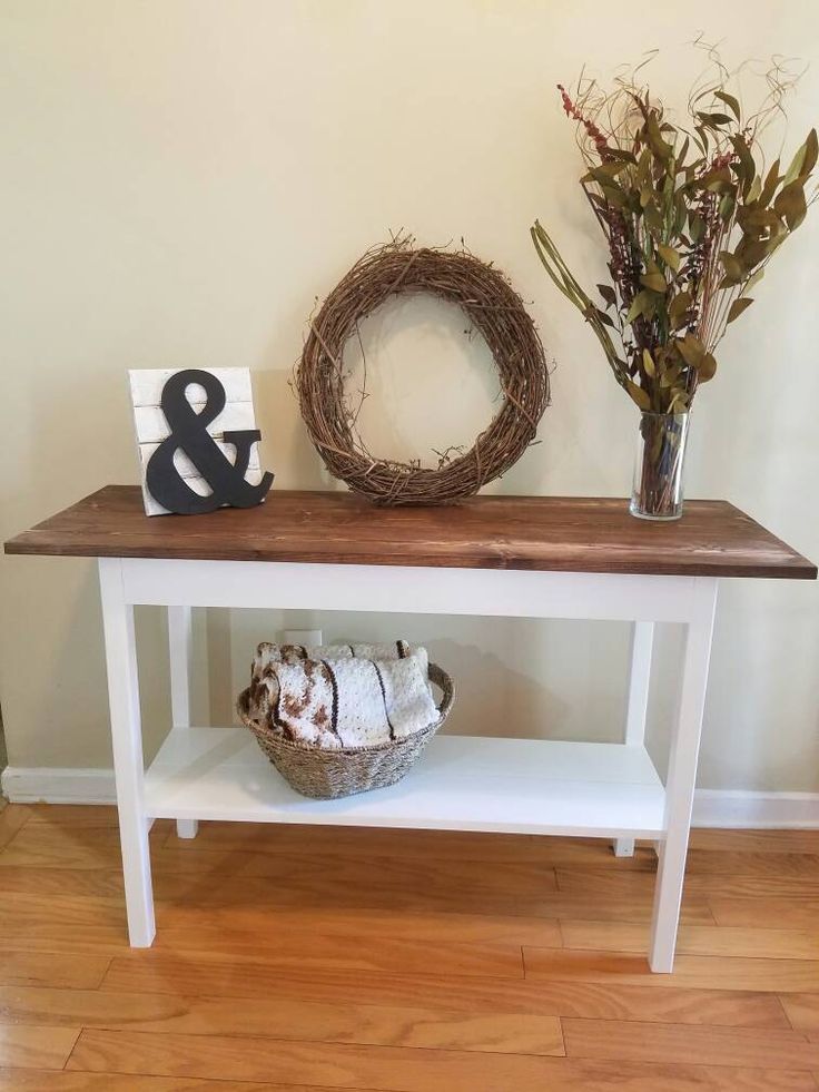 14 best Farmhouse Entryway Tables and Benches Handmade Solid Wood