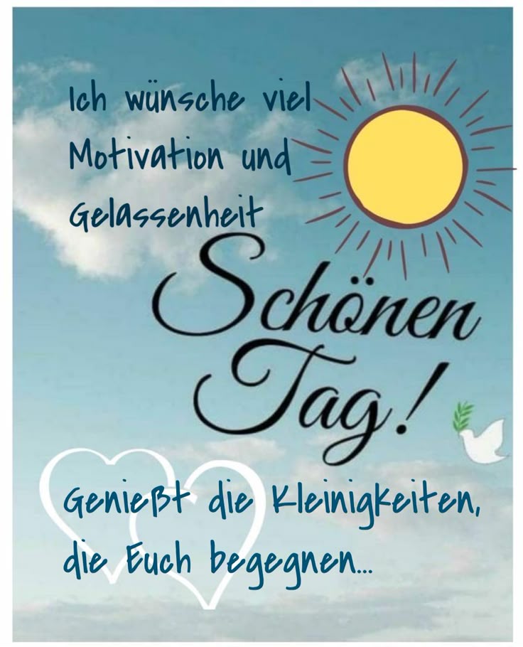 Pin von Krystyna Schaaf auf Grusskarten Schöner tag zitate, Guten