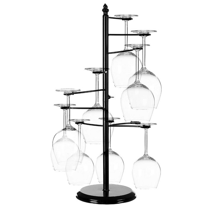 MyGift Black Metal Wine Glass Holder Countertop Stand, Spiral Hanging Wine Glass Rack, Holds 10 Stemware Glasses | Wine glass holder, Wine theme kitchen, Wine glass rack MyGift Black Metal Wine Glass Holder Countertop Stand, Spiral Hanging Wine Glass Rack, Holds 10 Stemware Glasses | Wine glass holder, Wine theme kitchen, Wine glass rack