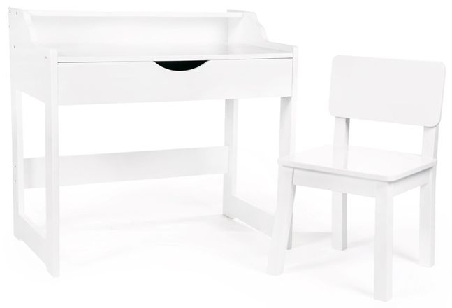 Cloudberry Castle Skrivbord och Stol, Vit | Skrivebord, Hvid Køb Cloudberry Castle Skrivebord & Stol, Hvid | Jollyroom