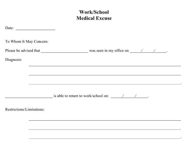 16 free doctor note excuse templates template lab need doctors note for work