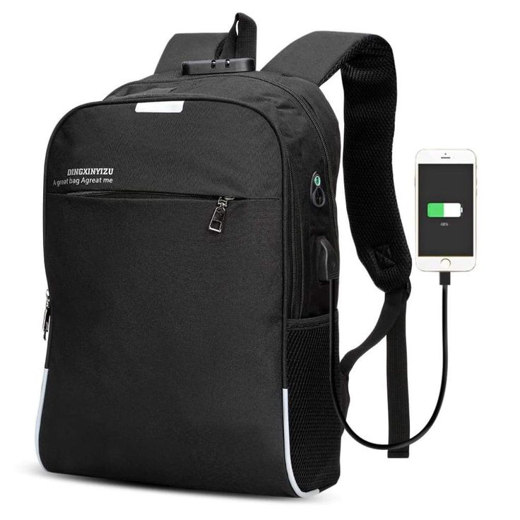 DINGXINYIZU <b>USB Charging</b> Bag Night Reflection <b>Anti</b>-<b>theft Backpack</b>