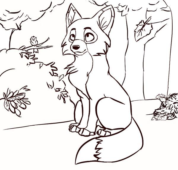 8 best Coloring Pages The Fox The Hound images on Pinterest