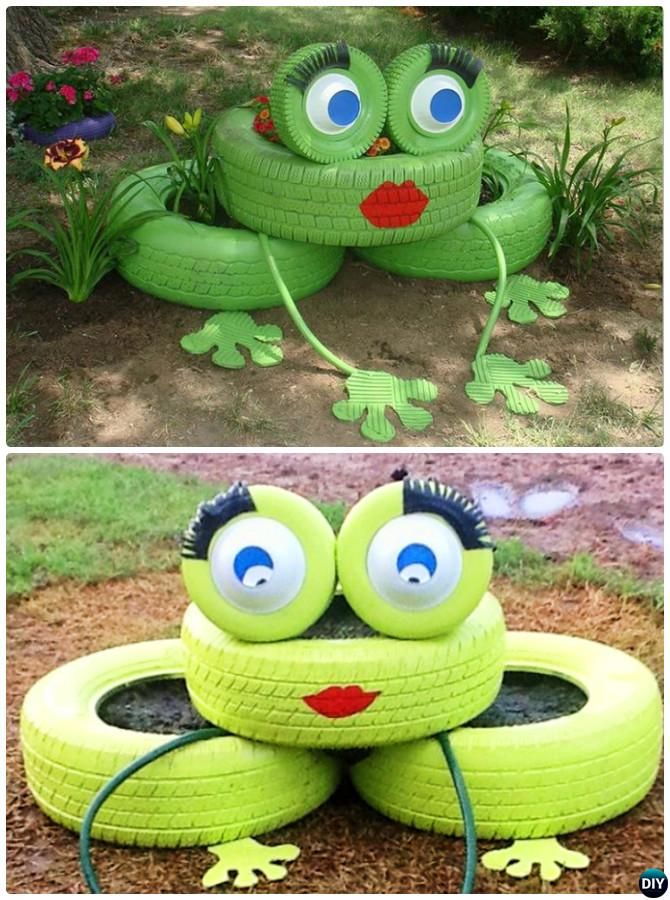 DIY Tire Frog Planter-20 Colorful Garden Art DIY Decorating Ideas DIY Tire Frog Planter-20 Colorful Garden Art DIY Decorating Ideas