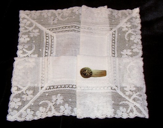 33 Best Irish Lace Handkerchief Images On Pinterest Irish Linen Shamrock Lace All White Wedding Handkerchief Made In Ireland This Could Be Costly But Multiple Hankies Lightly Hand Sched Together For A