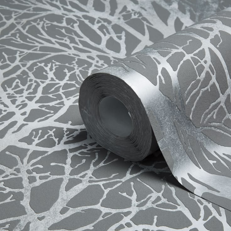 A S Creation Life Grey Silver Tree Print Metallic Wallpaper A S Creation Life Grey Silver Tree Print Metallic Wallpaper