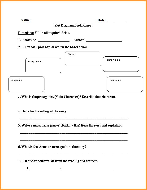 6+ book report format 6th grade types of letter Book report