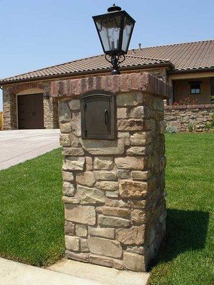 General Idea Brick Mailbox Post With Light Fixture For The Home General Idea Brick Mailbox Post With Light Fixture For The Home And Garden Pinterest