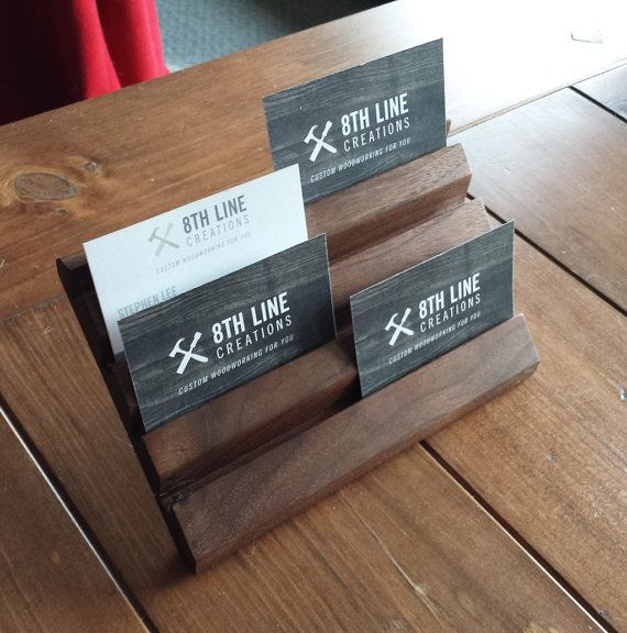 70 Best Business Card Holders Cases And Brochure Stands By 8th Line Business Card Holder Multiple Display Gift Walnut Office Decor Stand