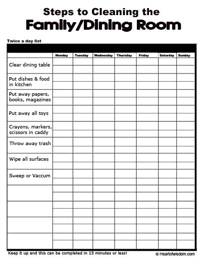 chore checklist