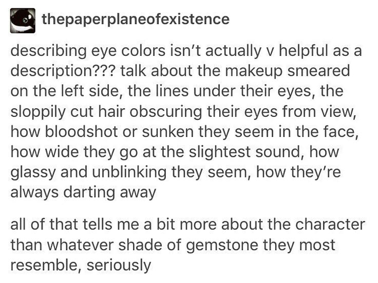 ok but reader have u ever consider that its fun to describe the characters eye color - Color In Pictures ok but reader have u ever consider that its fun to describe the characters eye color - Color In Pictures