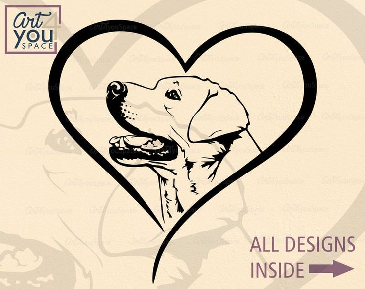 Labrador Retriever svg, Valentine Lab clipart, dog svg cricut, dxf