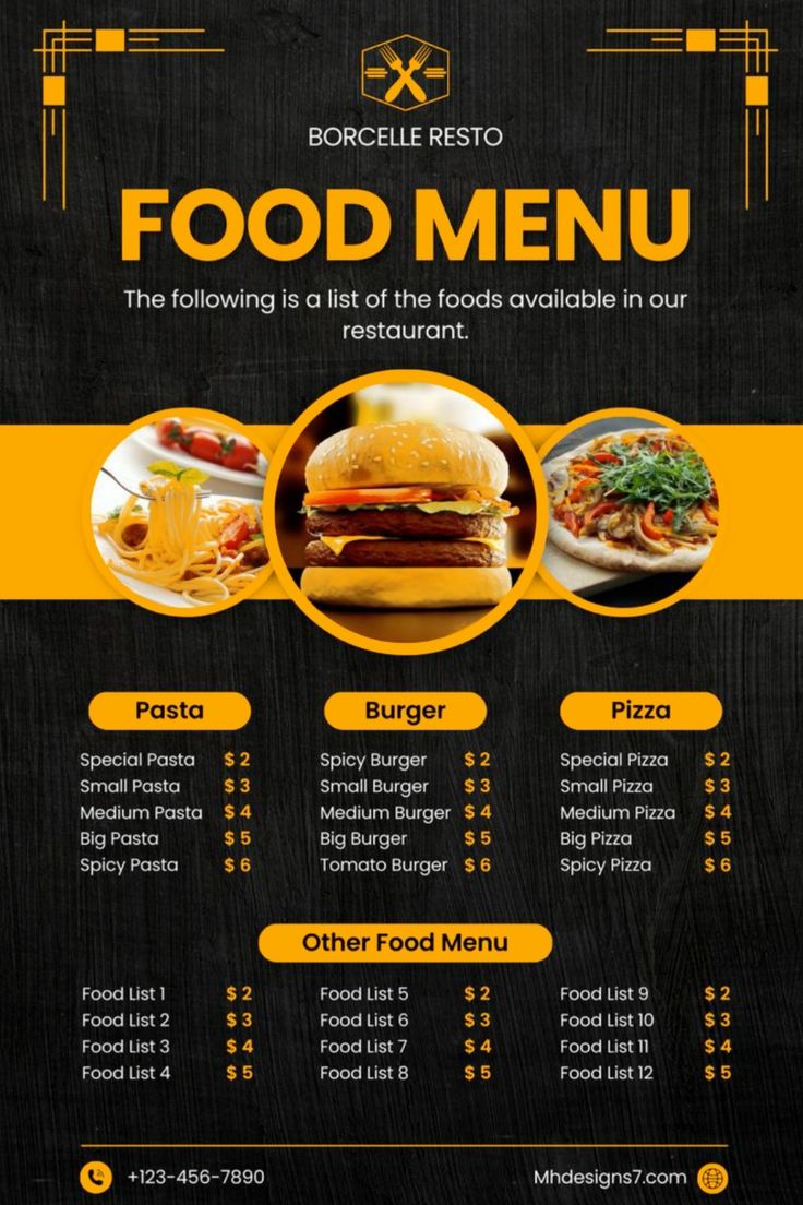 Food Menu Food Menu Design food-menu-food-menu-design