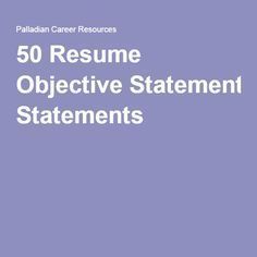 management resume objective statement