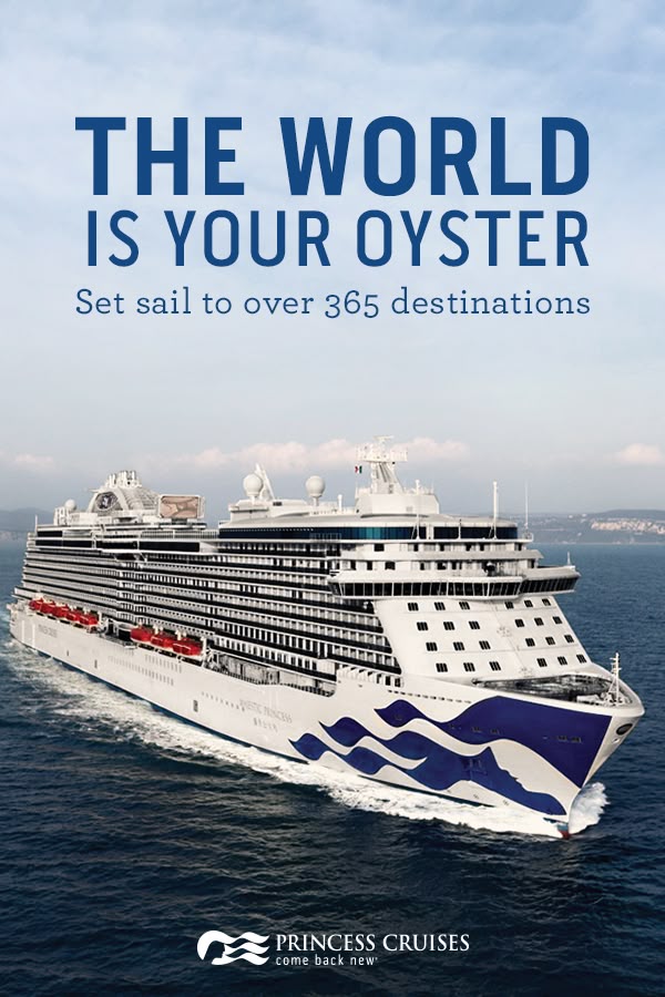 See the world with Princess. With over 365 destinations, and cruises ranging from 1-day to 111, there’s sure to be an itinerary for you. Plan your dream vacation today.