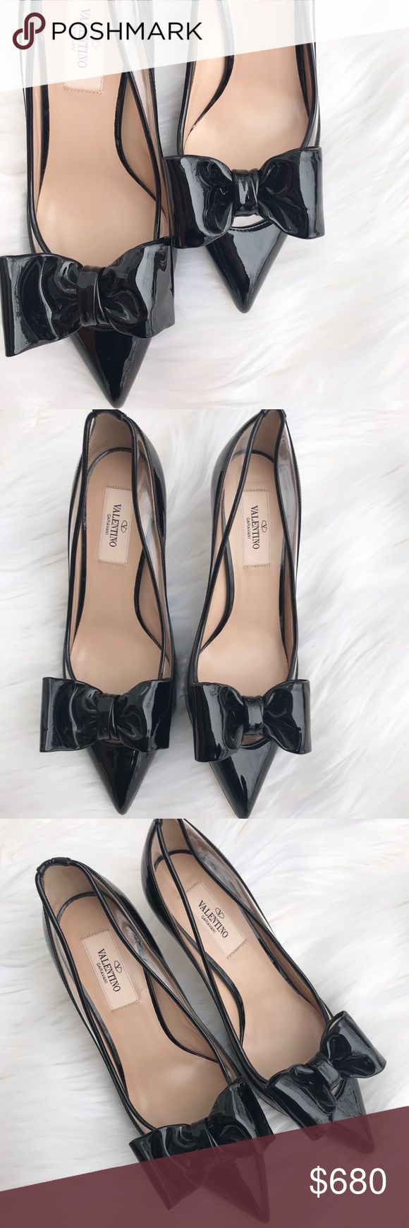 valentino heels with bow