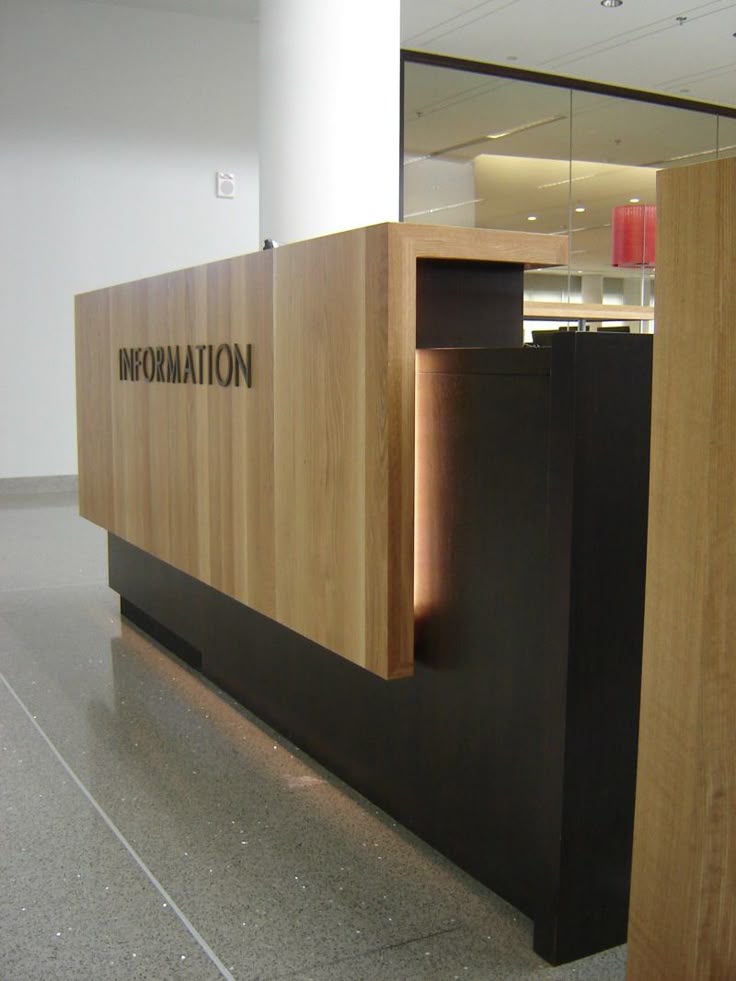 537 Best Reception Desks Images On Pinterest Areas Two Piece Reception Desk Wood