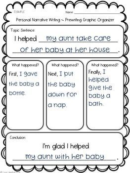 Personal narrative essay assignment