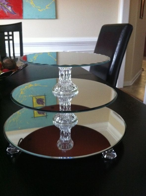 Th Anniversary Cakes On Tiered Acrylic Cake Stands Th Anniversary Cakes On Tiered Acrylic Cake Stands