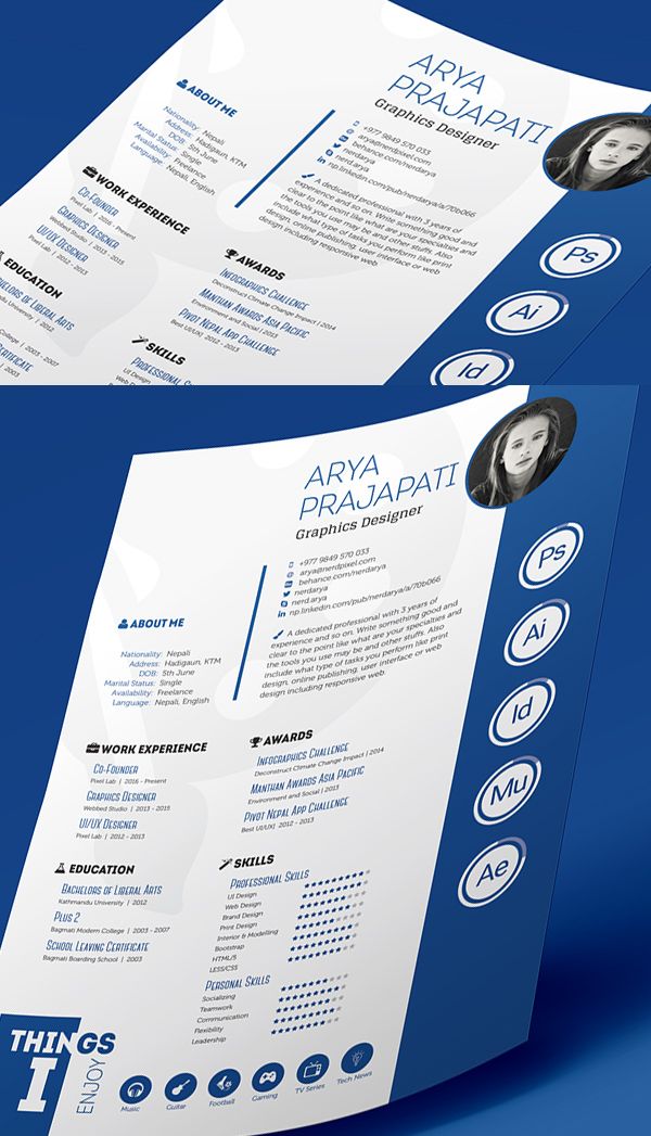 The 25+ best Free indesign resume template ideas on Pinterest - print free resume The 25+ best Free indesign resume template ideas on Pinterest - print free resume