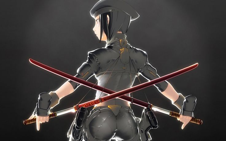 Military Officer With Katanas 剣 キャラクターデザイン 銃 Military Officer With Katanas 剣 キャラクターデザイン 銃