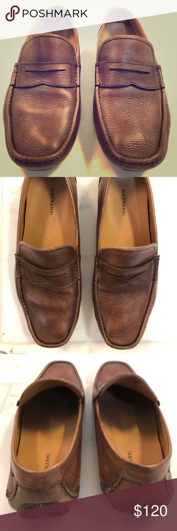 Men’s Magnanni Brown Leather Driving Shoes Very soft and comfortable Magnanni ...