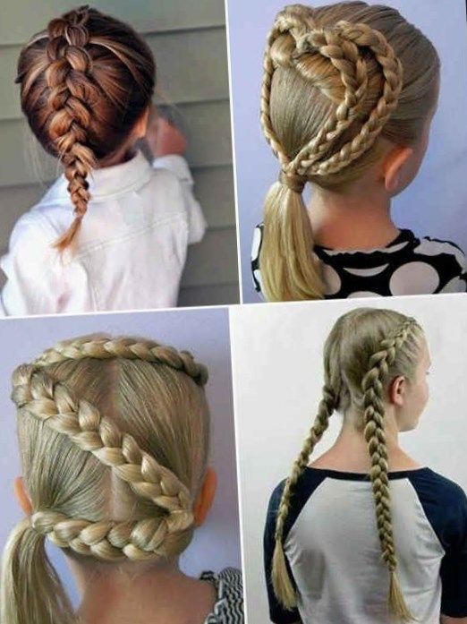 imagenes de peinados faciles de hacer en casa para niña | Hair styles