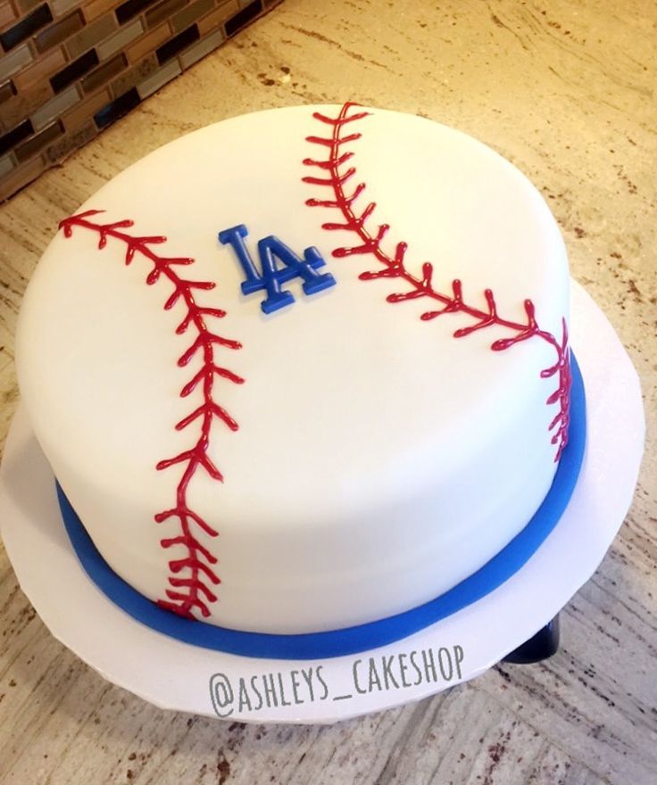 Los Angeles Dodgers Cake IG Ashleys Cakeshop Baseball Theme Birthday 684b1b6ef231ee07e09e07d09071c9ba