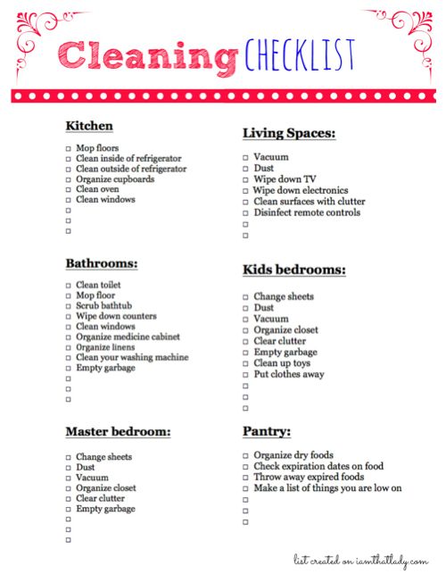 list for cleaning lady under fontanacountryinn com checklist for cleaning lady