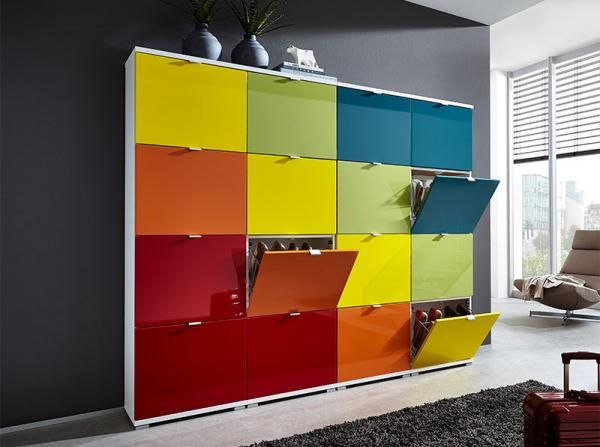 38 Best Contemporary Hallway And Shoe Storage Furniture Images On Germania Modern Colorado 16 Door Shoe Cabinet Rainbow Or Choice Of Colour See More At