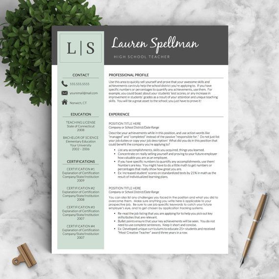 teacher resumes templates free