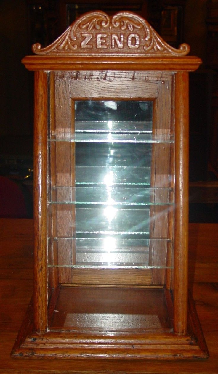 ZENO Chewing Gum Countertop Display Case Oak 15197 ZENO Chewing Gum Countertop Display Case Oak 15197