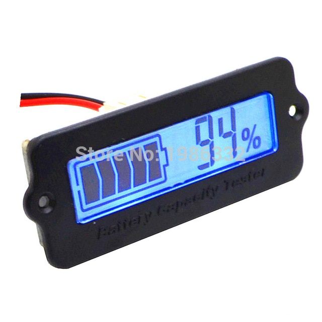 Voltmeter Digital LED 24v Blei Säure Batterie Anzeige Batterie Kapazität Tester